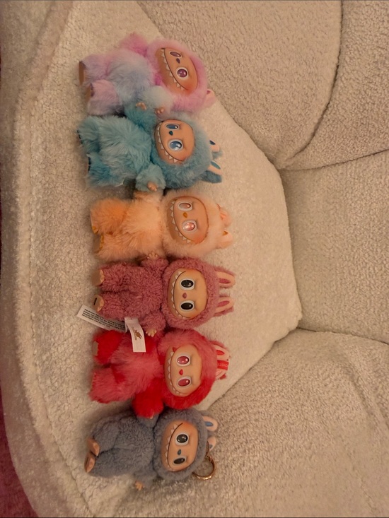 POP MART Other - Pastel Labubus, Plush Keychain Bundle Set of 6 Collector Color Series
